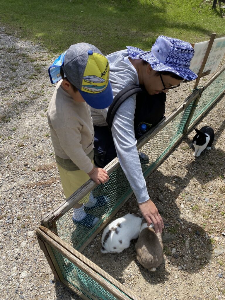 旭高原元気村の動物触れ合い