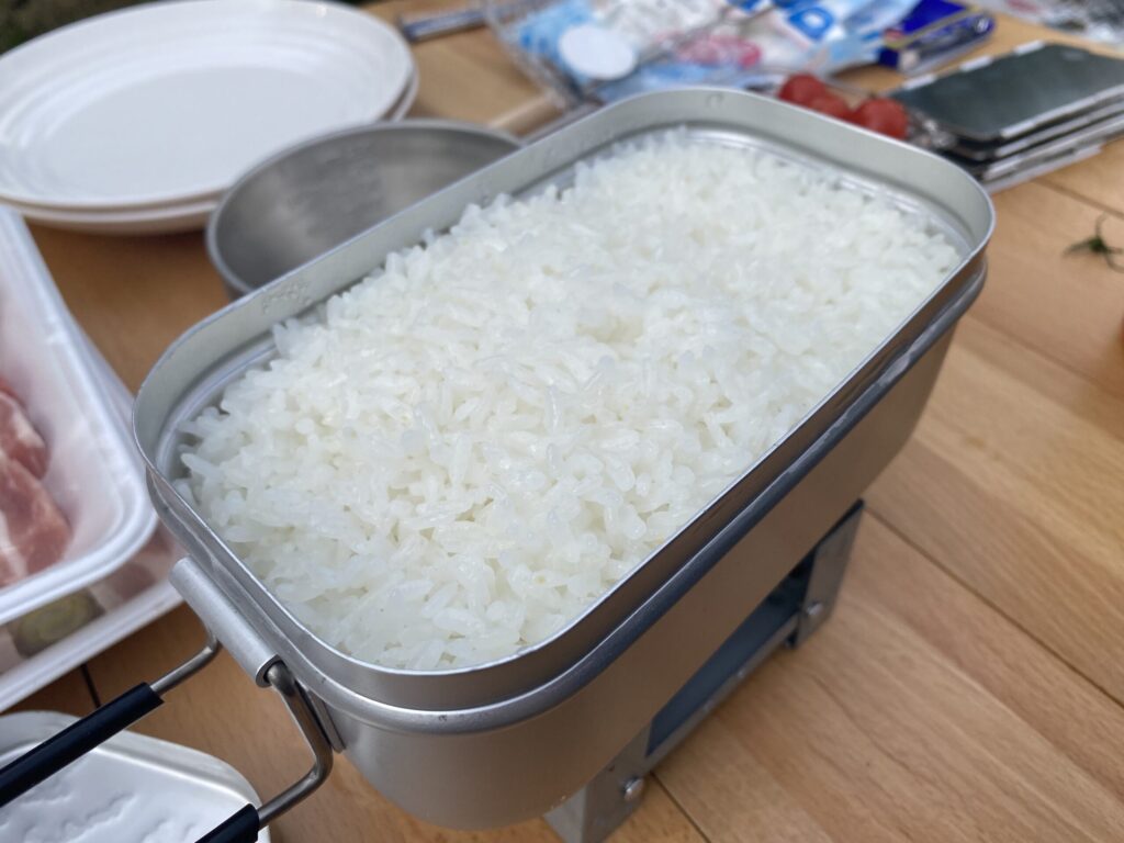 メスティン炊飯