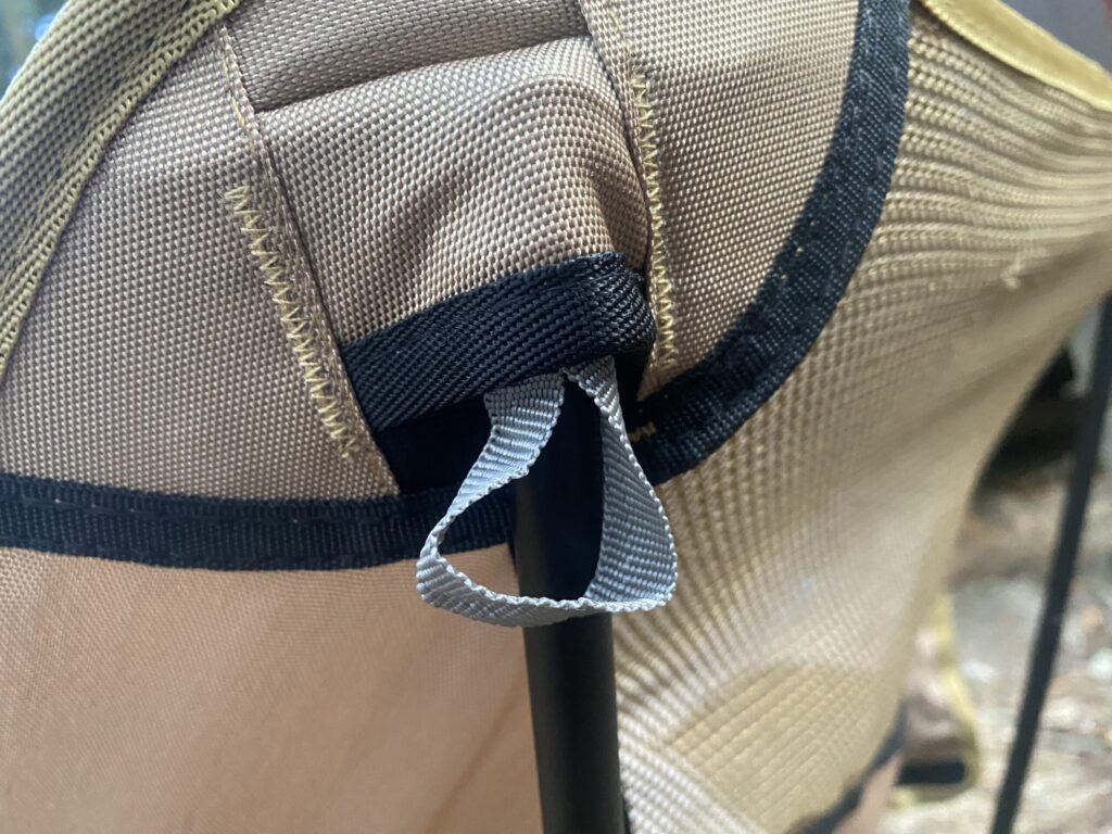 Moon Lenceアウトドアチェアのパーツアップ