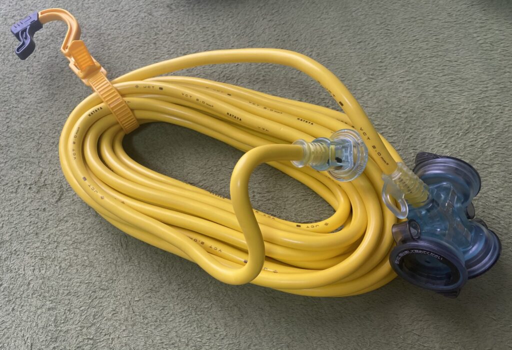 屋外用延長コード