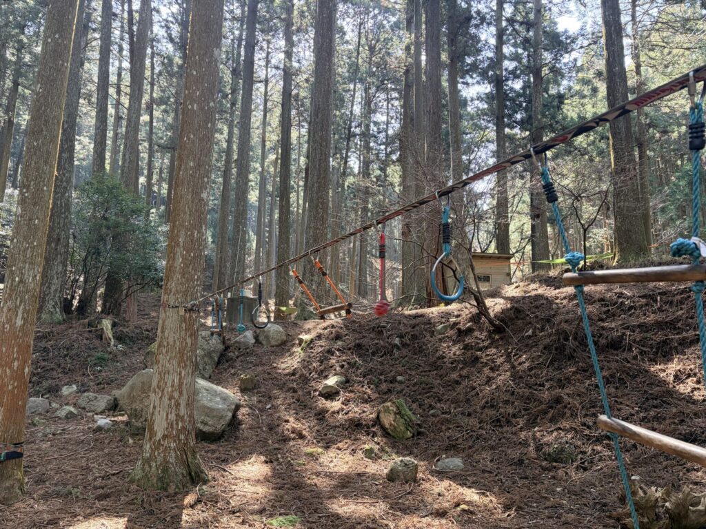 かぶとの森テラスの遊び場