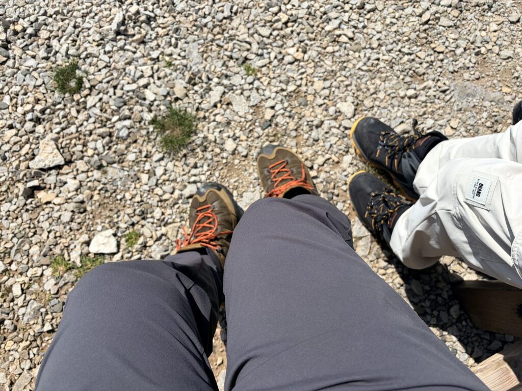 履いて行った登山靴